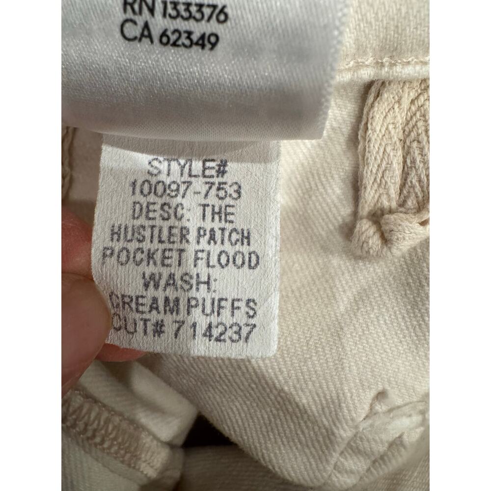 Mother Denim The Hustler Cream Puffs Jeans - Size 25 - Picture 11 of 11